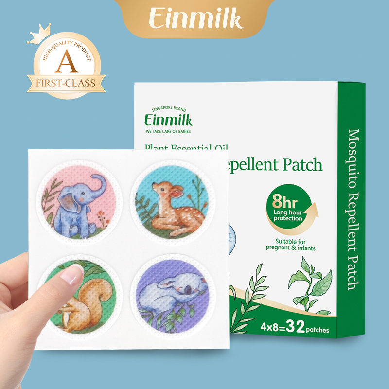 Einmilk Kids Mosquito Repellent Patch Deet-Free 100% Natural Plant Essential Oil