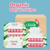 Einmilk Organic Baby Wet Wipes with Cap – 80 Sheets × 8 Packs