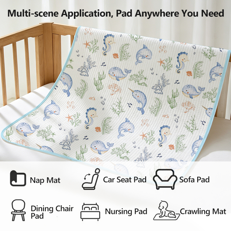 Tencel waterproof baby changing mat detail 10