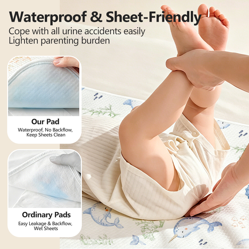 Tencel waterproof baby changing mat detail 7