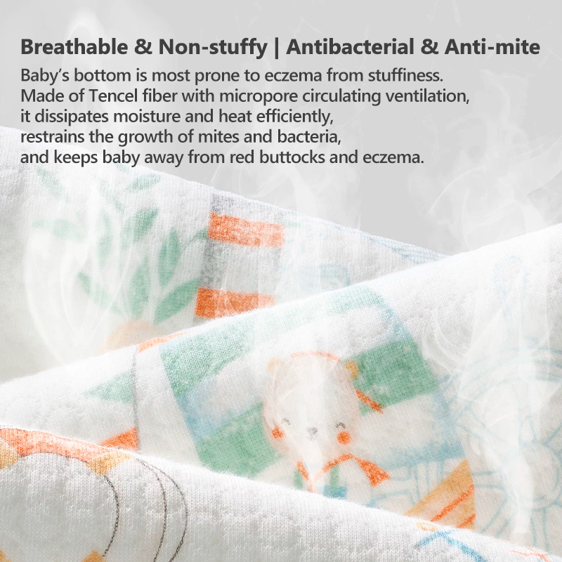 Tencel waterproof baby changing mat detail 9