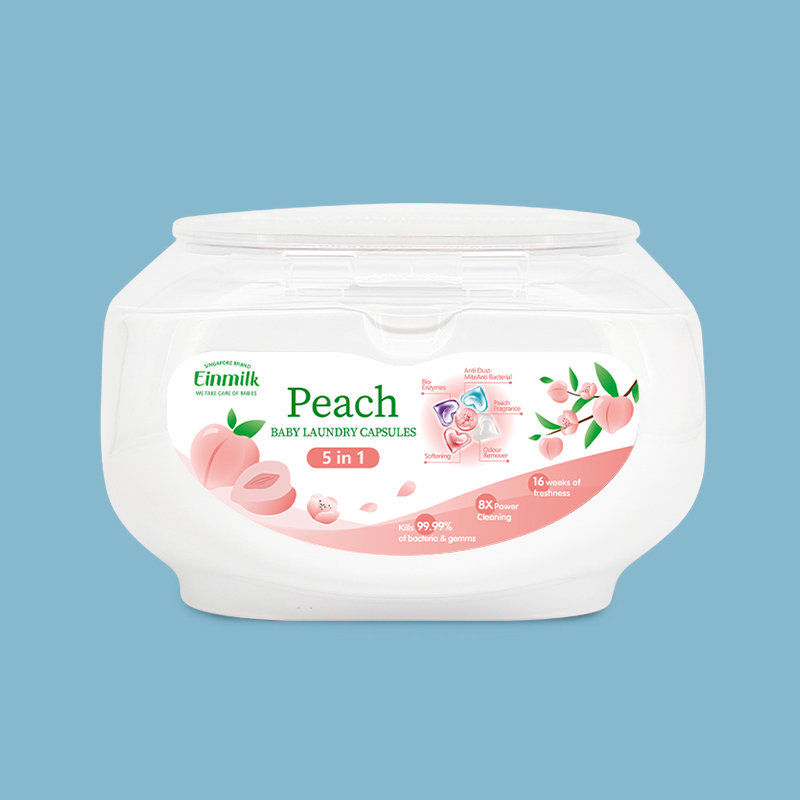 Peach Baby Laundry Capsules 5-in-1