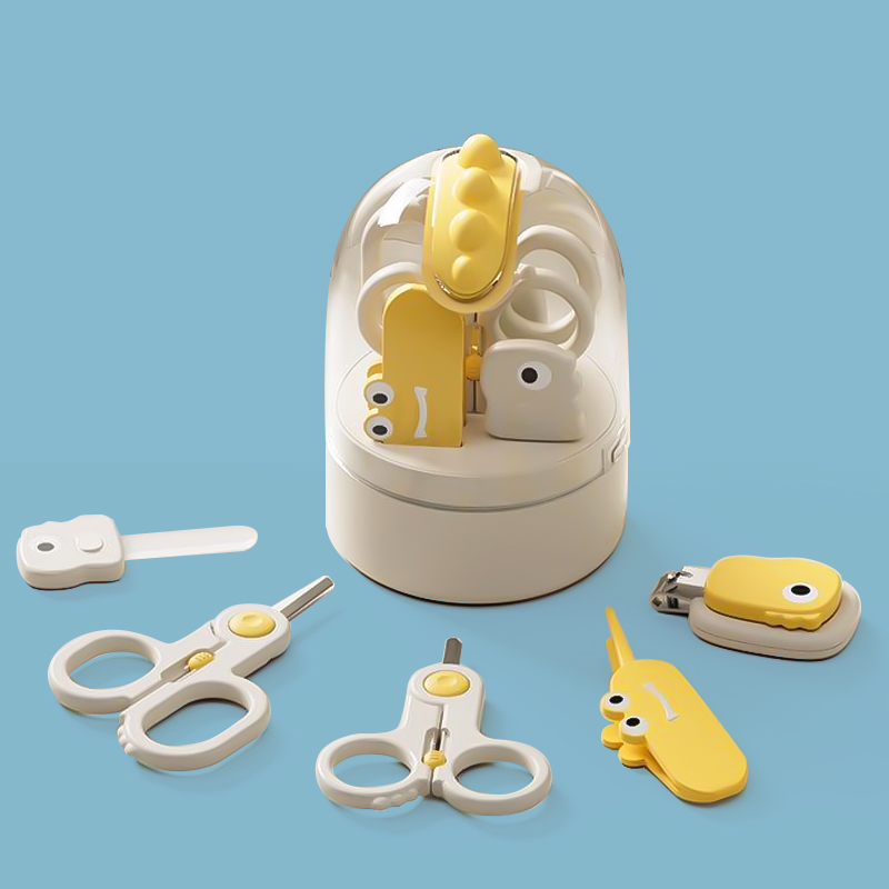 Nail clippers yellow Set of 5 pieces