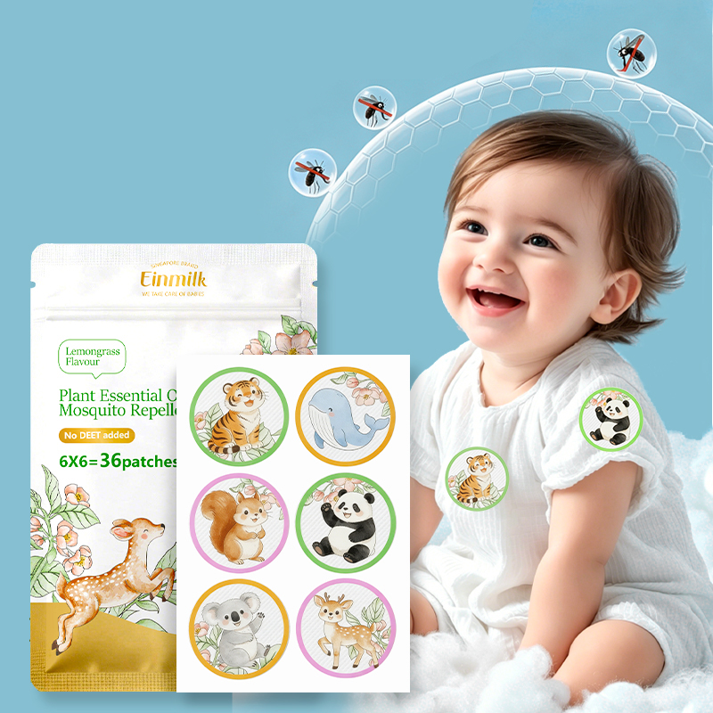 Plant essential oil mosquito repellent sticker 36 stickers in bags