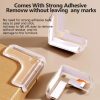 10 Pcs L-Shape Corner Protector | Baby Safety Furniture Edge Guard | Table & Cabinet Corner Protector