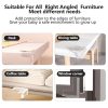 10 Pcs L-Shape Corner Protector | Baby Safety Furniture Edge Guard | Table & Cabinet Corner Protector