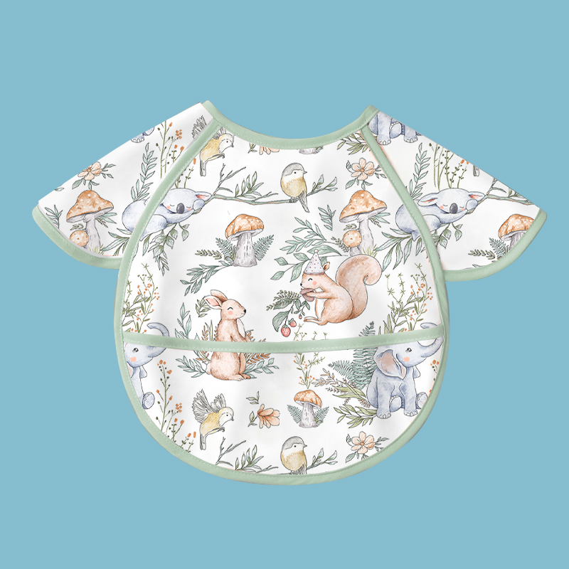 Waterproof Baby Feeding Bib – 4 Prints