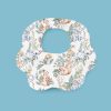 Flower-Shaped Crepe Baby Bib