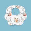 Flower-Shaped Crepe Baby Bib