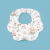 Flower-Shaped Crepe Baby Bib