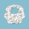 Flower-Shaped Crepe Baby Bib