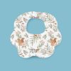 Flower-Shaped Crepe Baby Bib