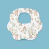 Flower-Shaped Crepe Baby Bib