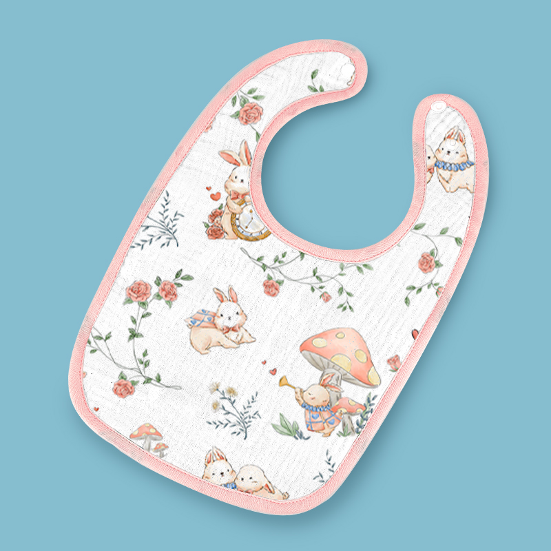U-Shaped Crepe Baby Bib – Alice Rabbit