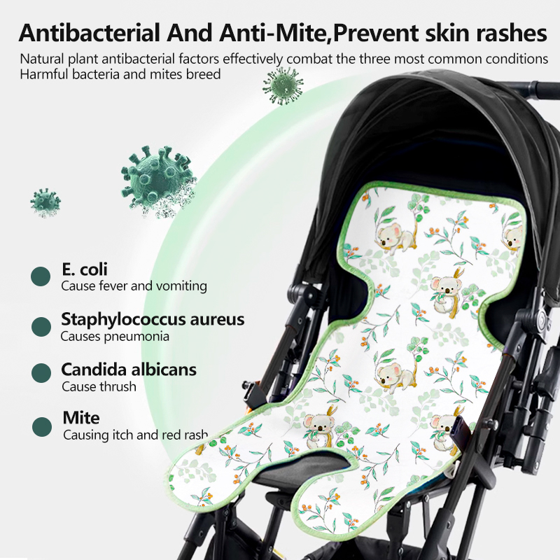 Soft washable stroller liner