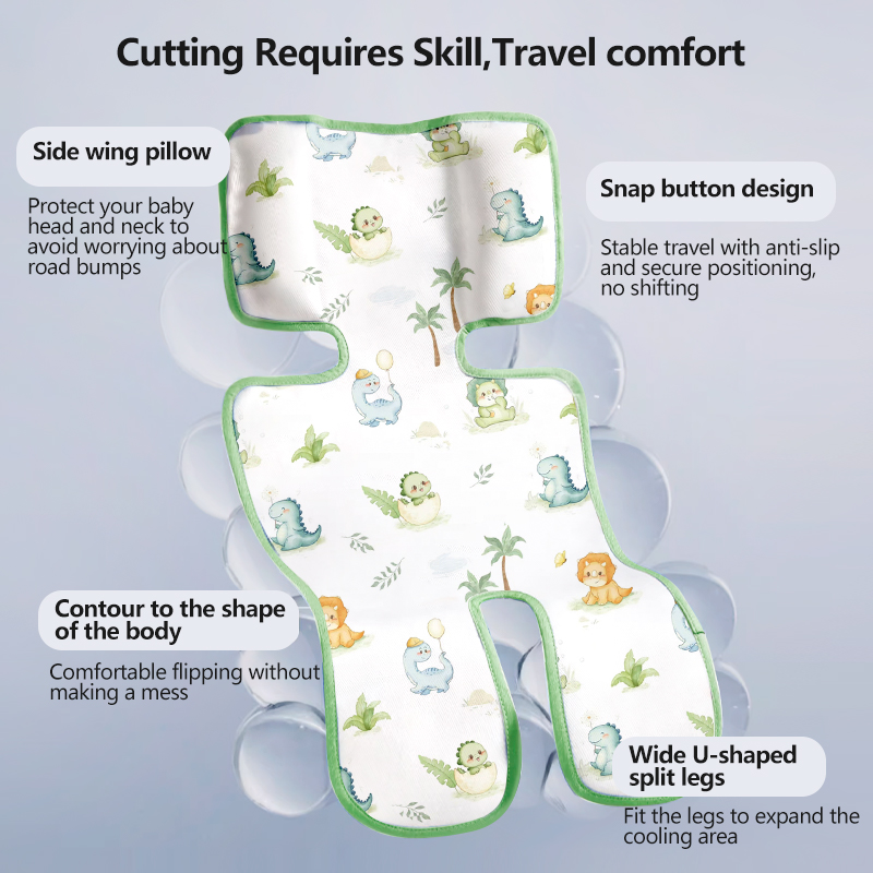 Stroller cooling mat dimensions and use