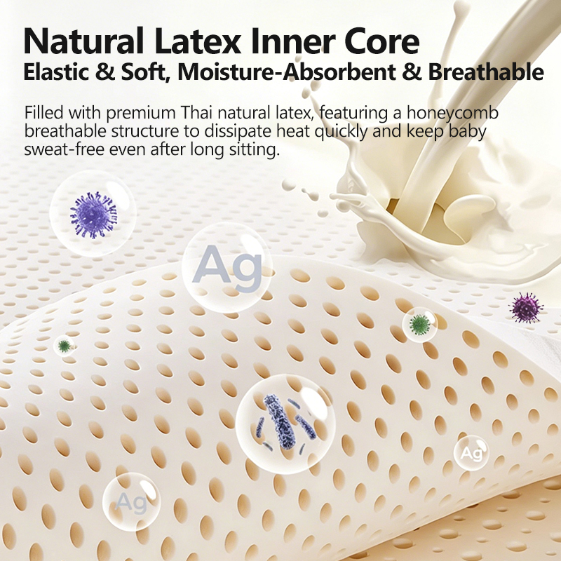 Latex stroller cushion design