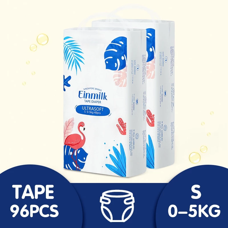 Einmilk Flamingo Ultra-Thin Baby Diapers – Tape & Pull-Up Pants