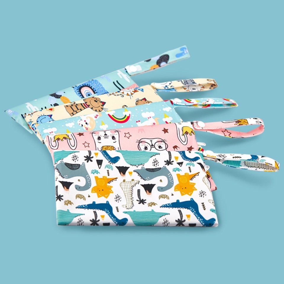 Einmilk Reusable Waterproof Baby Wet Bag - Multiple Prints and Sizes